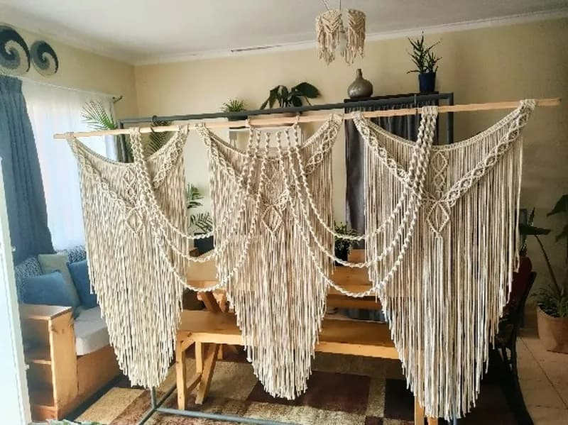 Curated macrame hangings overview